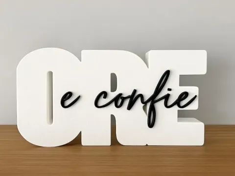 Ore e Confie (placa personalizável)